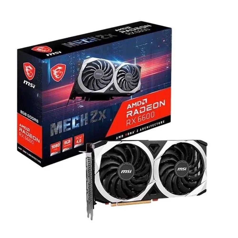 VGA MSI Radeon RX 6600 8GB GDDR6 MECH 2X (Radeon™ RX 6600 MECH 2X 8GB)