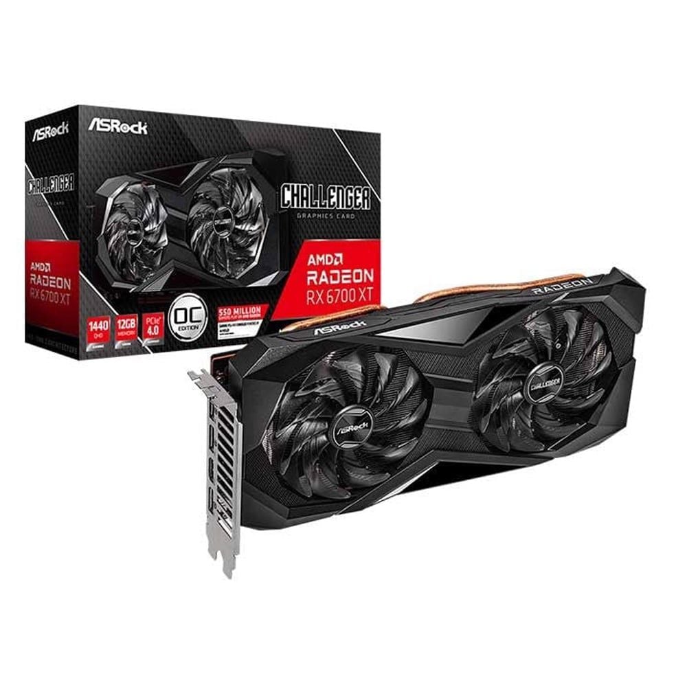 Card màn hình VGA ASRock Radeon RX 6700XT 12GB GDDR6 Challenger D OC (RX 6700XT CLD 12GBO)