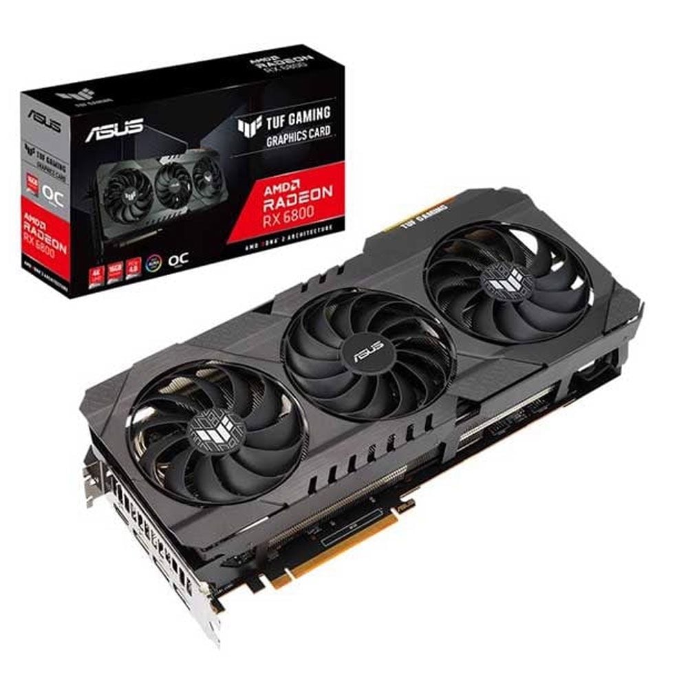 VGA Asus Radeon RX 6800 16GB GDDR6 TUF Gaming OC (TUF-RX 6800-O16GB-GAMING)