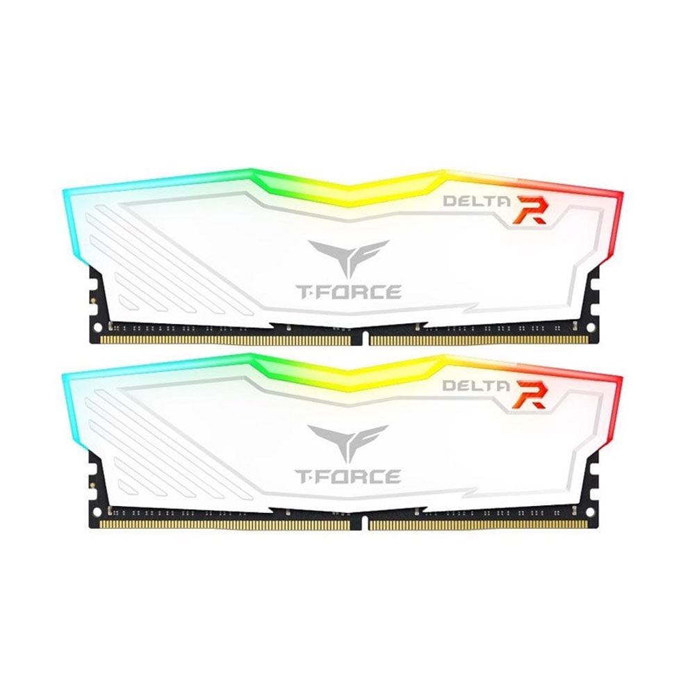 Ram DDR4 Team 16G/3000 T-FORCE Delta RGB (2x 8GB) (Trắng)