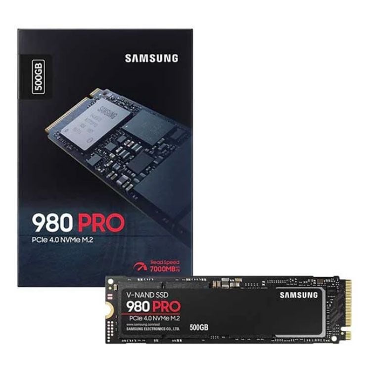 Ổ Cứng SSD 500G Samsung 980 Pro NVMe PCIe Gen 4.0 x4 V-NAND M.2 2280 (MZ-V8P500BW)