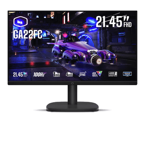 Màn hình Cooler Master GA22FC | 21.5 inch, Full HD, VA, 100Hz, 1ms, chống ánh sáng xanh