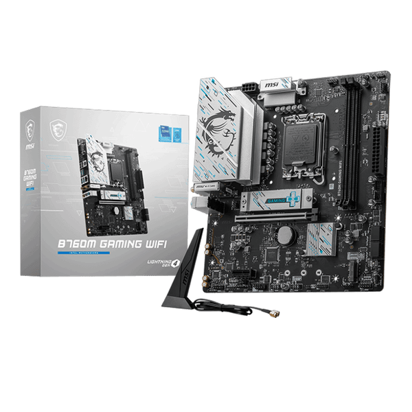  Mainboard MSI B760M Gaming Wifi DDR5 | LGA 1700, mATX, 2 khe RAM 