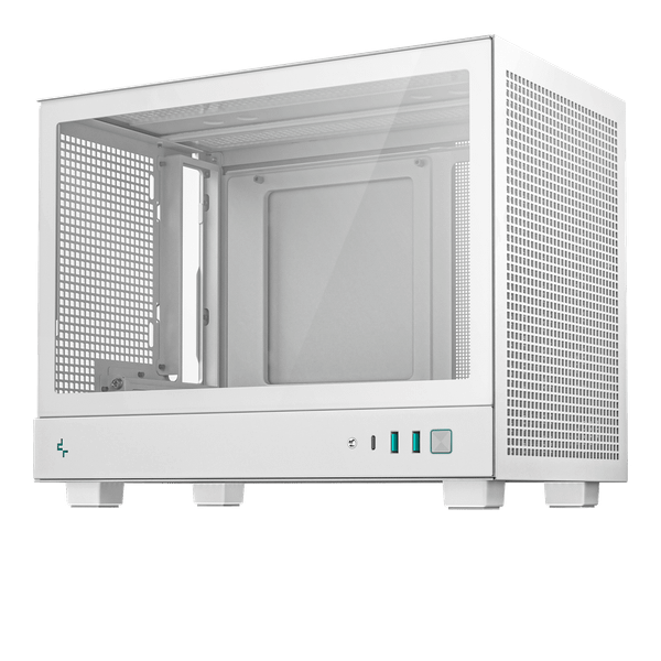  Thùng máy Deepcool CH160 WH Glass Mini-ITX | Trắng, không kèm fan 