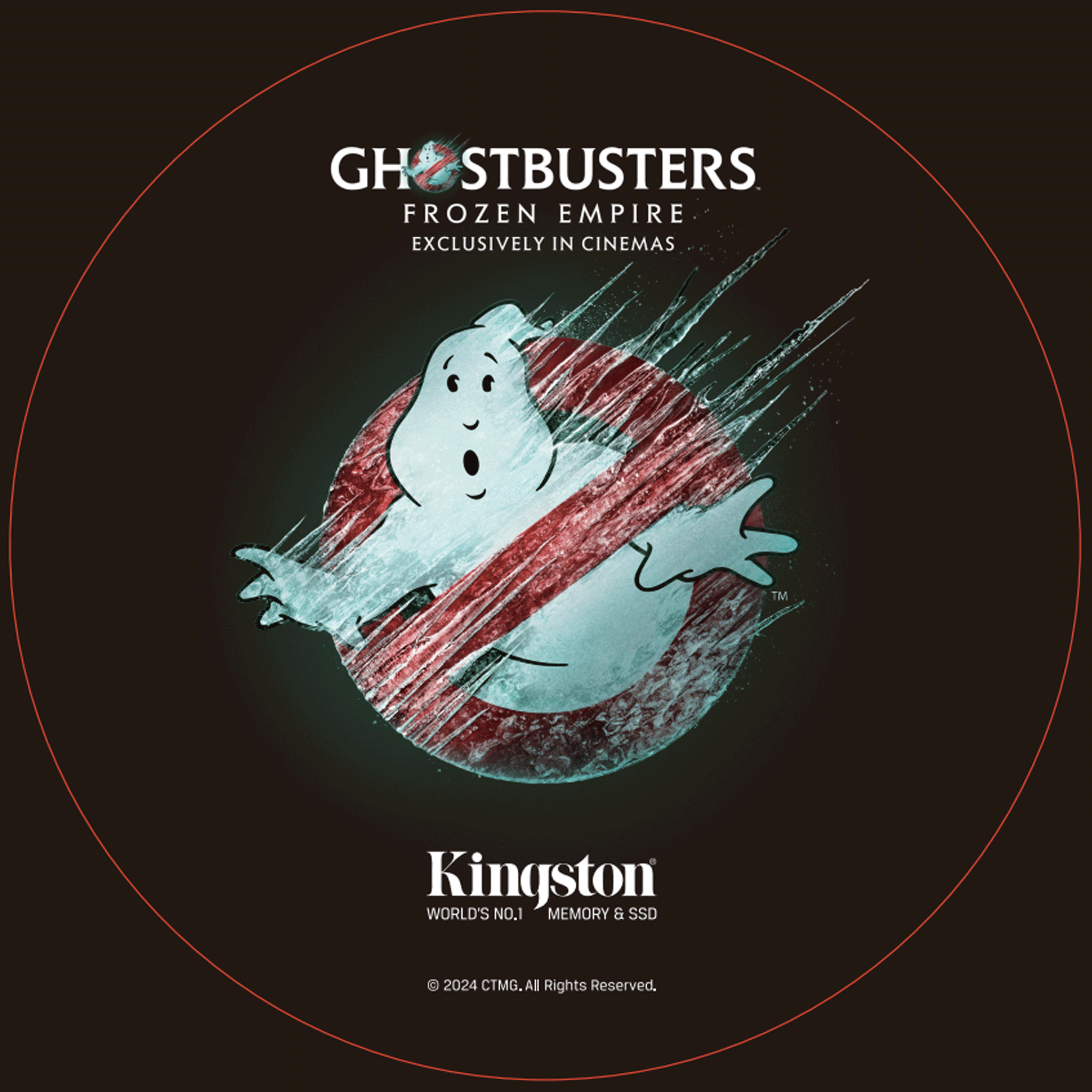 Lót chuột Kingston Ghostbuster | Tròn nhỏ (Bán kính 24.5)