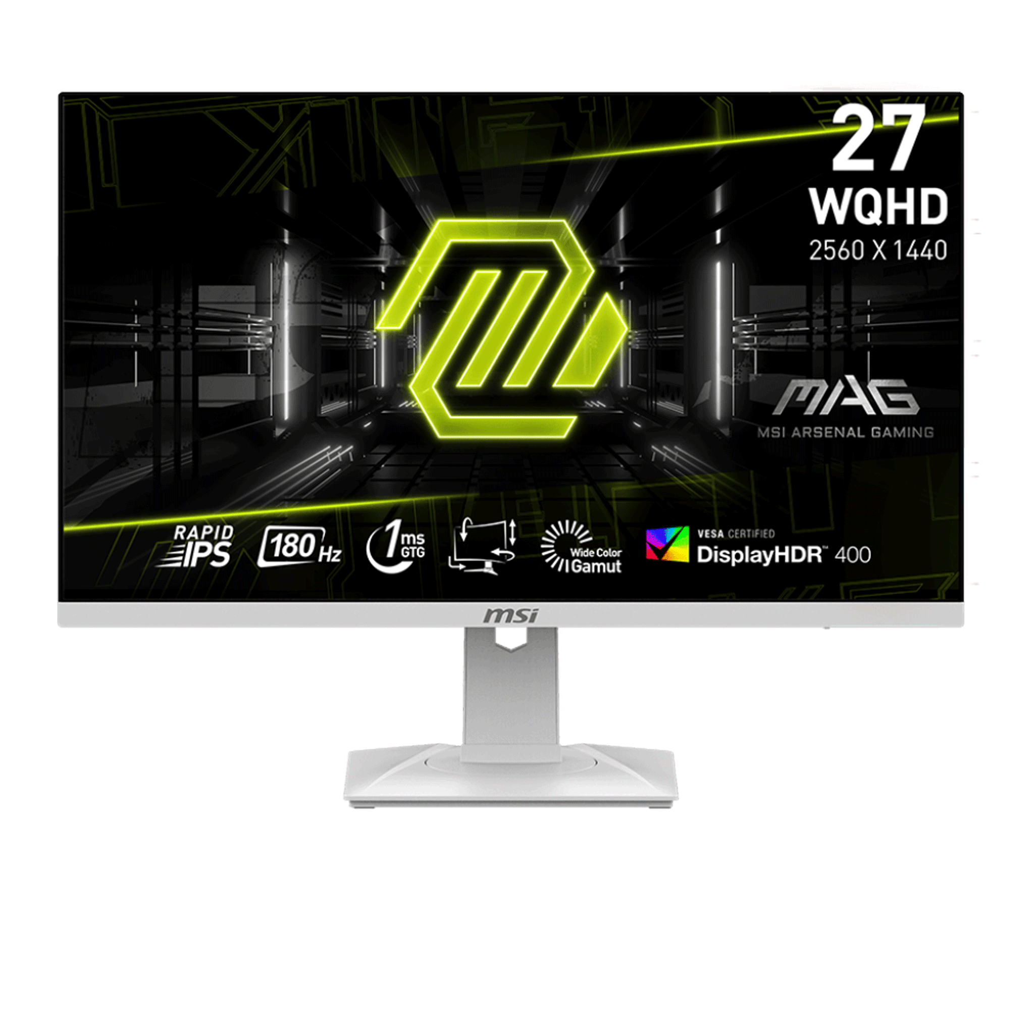 Màn hình Gaming MSI MAG 274QRFW WQHD | 27 inch, 2K, Rapid IPS, 180Hz, 1ms, chân CTH