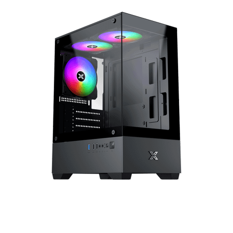 Thùng máy Xigmatek View II 3F M-ATX | Màu đen
