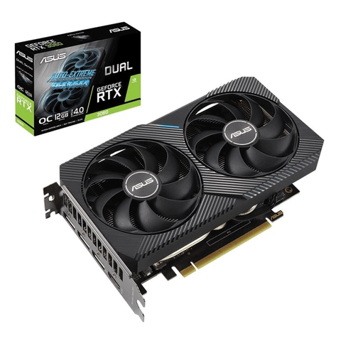 Card màn hình ASUS Dual RTX 3060 12GB OC 2 Fan V2 (DUAL-RTX3060-O12G-V2)