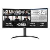 Màn hình LG Ultrawide 2K 34WR55QK-B.ATV | 34 inch, WQHD, VA, 100Hz, 1ms, USB-C, chân CTH, cong 
