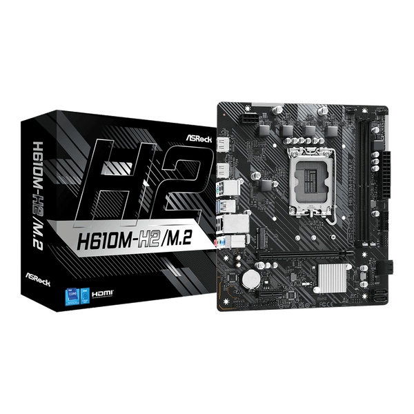  Mainboard ASRock H610M-H2/M.2 DDR4 | LGA 1700, mATX, 2 khe RAM 