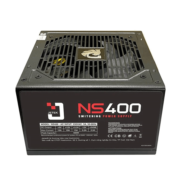  Nguồn máy tính Jetek NS400W | Non Modular, ATX 