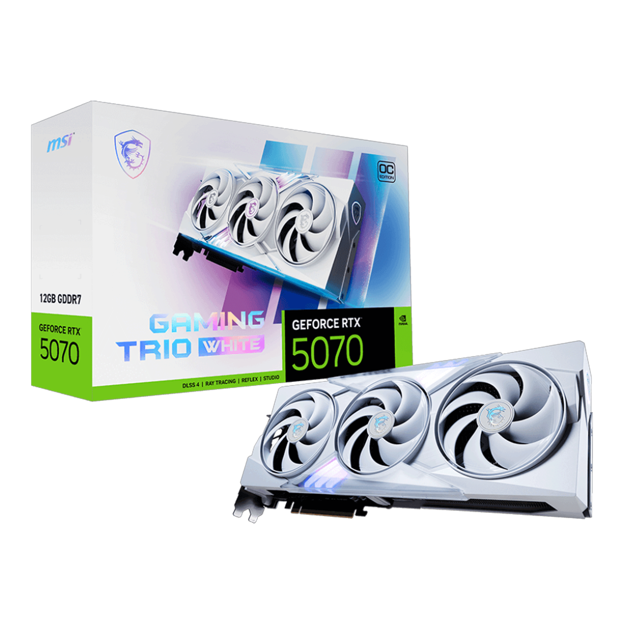 Card màn hình MSI RTX™ 5070 12G GAMING TRIO OC WHITE