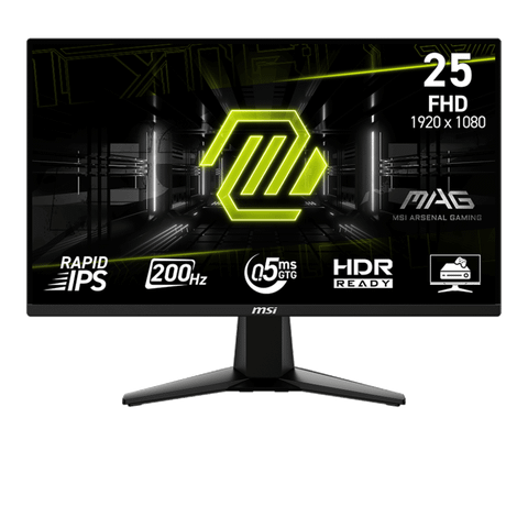 Màn hình Gaming MSI MAG 255F E20 | 24.5 inch, Full HD, Rapid IPS, 200Hz, 0.5ms, HDR, AI Vision