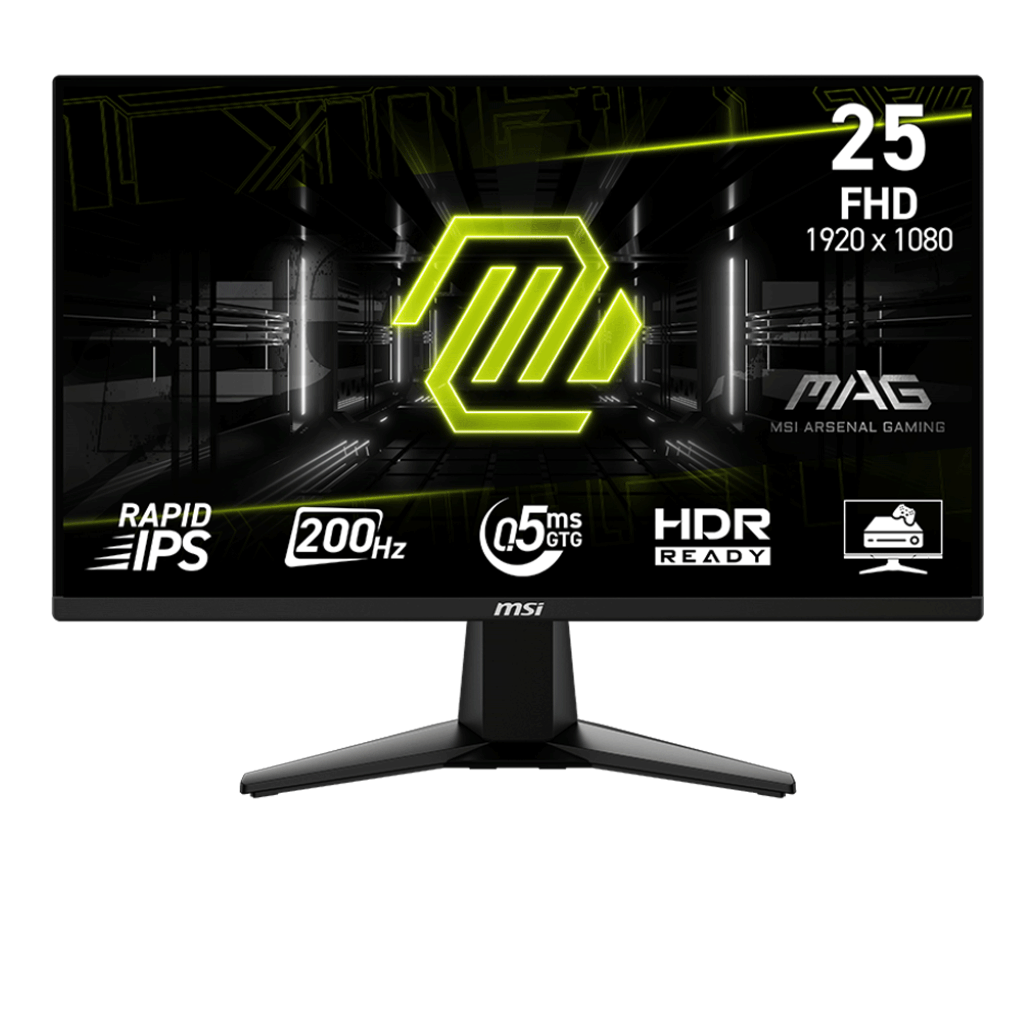 Màn hình Gaming MSI MAG 255F E20 | 24.5 inch, Full HD, Rapid IPS, 200Hz, 0.5ms, HDR, AI Vision