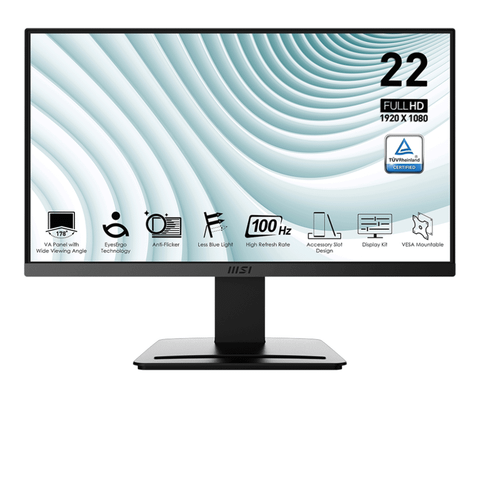 Màn hình văn phòng MSI PRO MP223 | 21.45 inch, Full HD, VA, 100Hz, 1ms