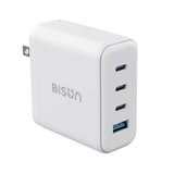  Củ sạc nhanh mini Bison BCH390 White GaN 100W 