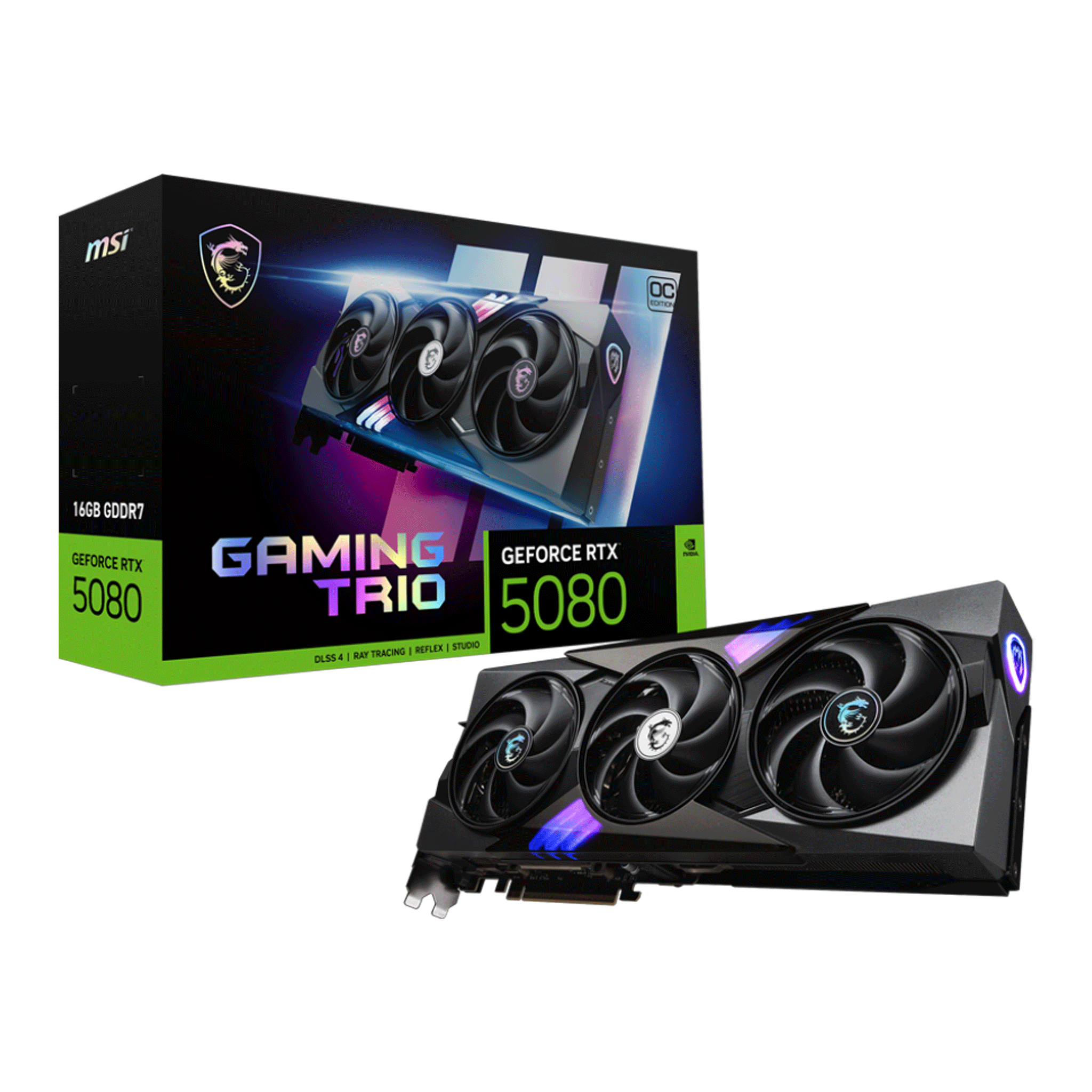 Card màn hình MSI RTX™ 5080 16G GAMING TRIO OC