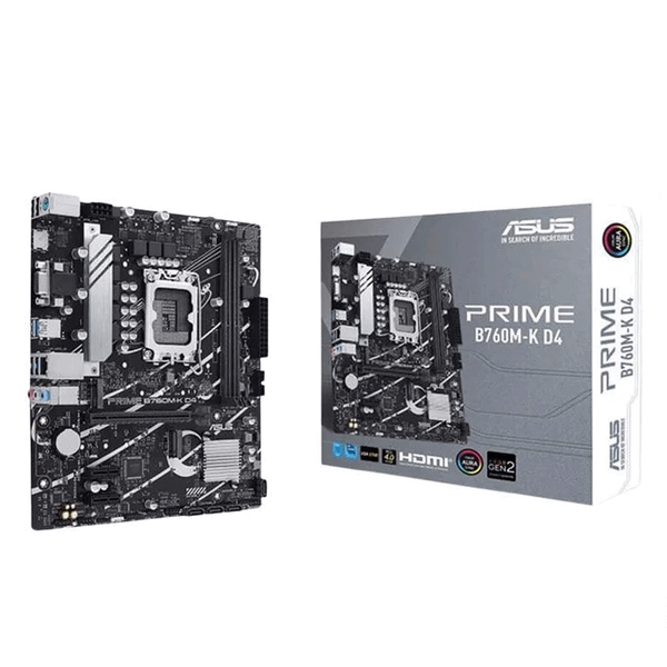  Mainboard ASUS Prime B760M-K DDR4 | LGA 1700, mATX, 2 khe RAM 