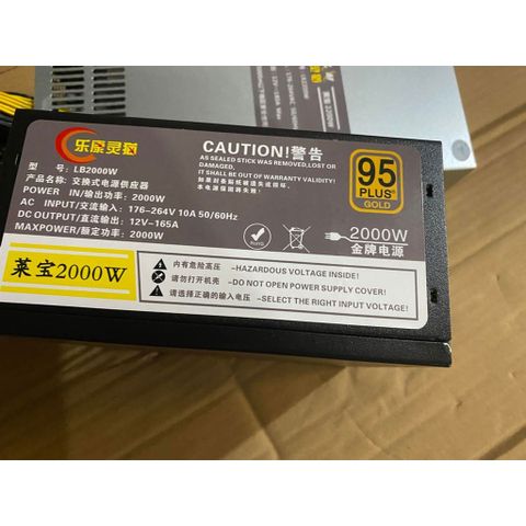 Nguồn máy tính BITCOIN LB2000W 2000W 80 Plus Gold | Non Modular, ATX