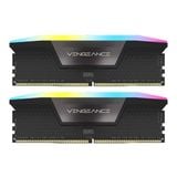  RAM PC Corsair Vengeance 32GB RGB DDR5 Black | (2x16GB), 5200MHz, Intel/AMD CMH32GX5M2B5200C40 