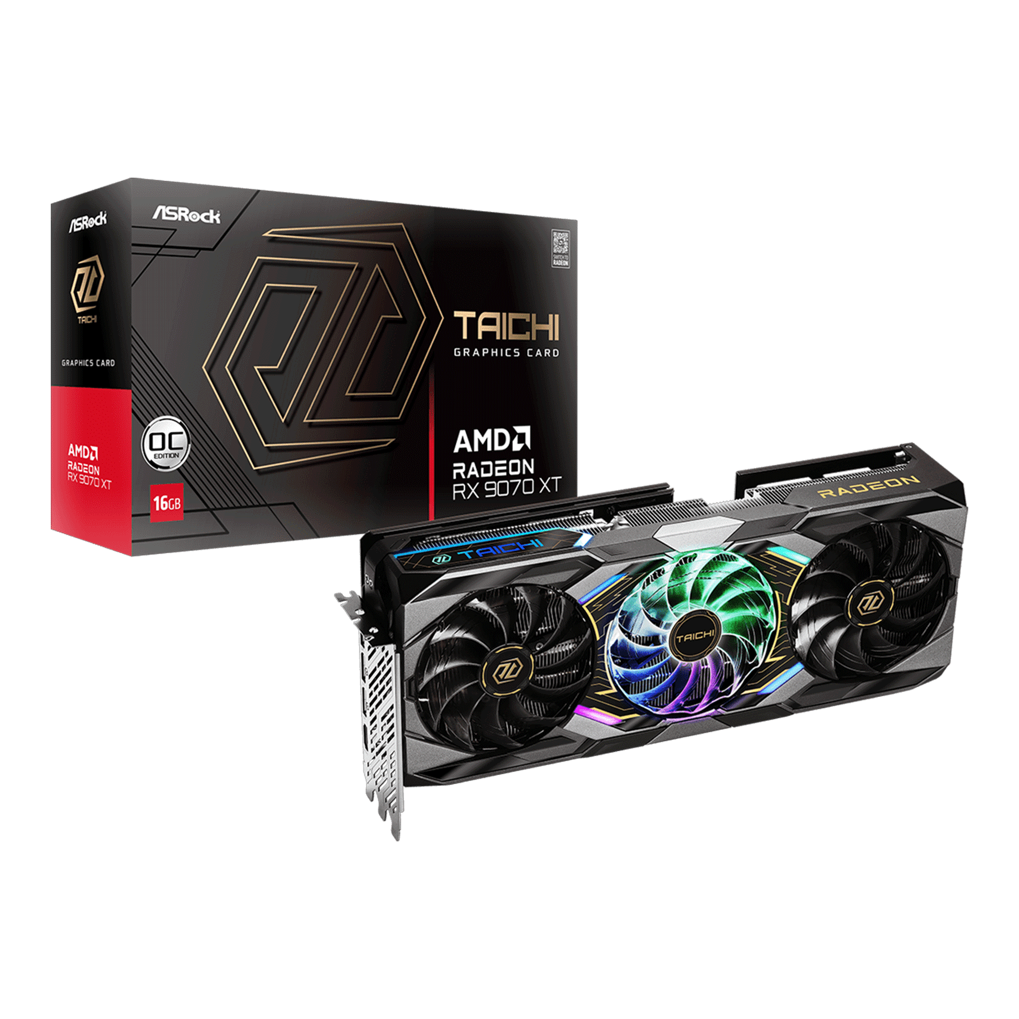 Card màn hình ASRock AMD RX 9070 XT 16G Taichi 16GB OC