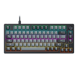  Bàn phím cơ Dare-U EK75 Grey Black | PBT, 2 Sides RGB Strip, Type-C, Dream (Linear) Switch 