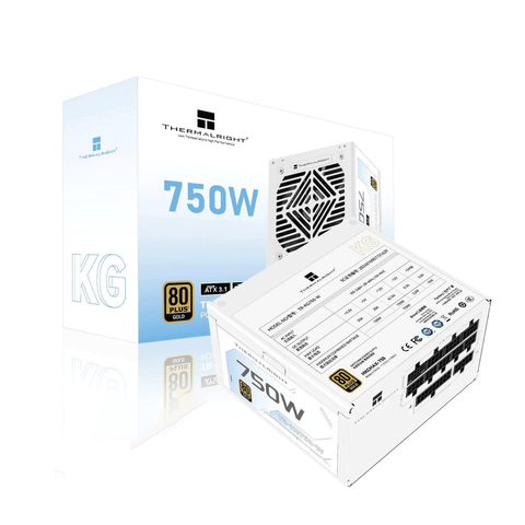 Nguồn máy tính THERMALRIGHT KG-750 White 750W 80 Plus Gold | Full Modular, ATX