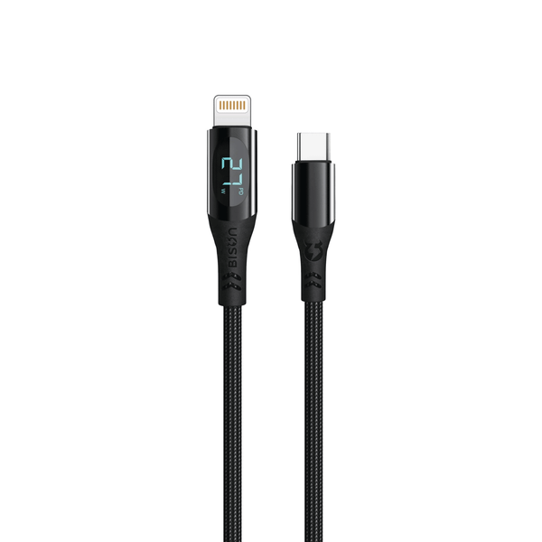  Cáp sạc nhanh Bison CB211 Black | C to Lightning, 27W, 1.2m 