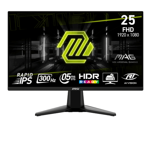 Màn hình Gaming MSI MAG 255XF | 25 inch, Full HD, Rapid IPS, 300Hz, 0.5ms, phẳng