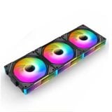  Quạt tản nhiệt PC Leopard S12025 | Kit 3 fan 120mm, ARGB, Gió thuận, Đen 
