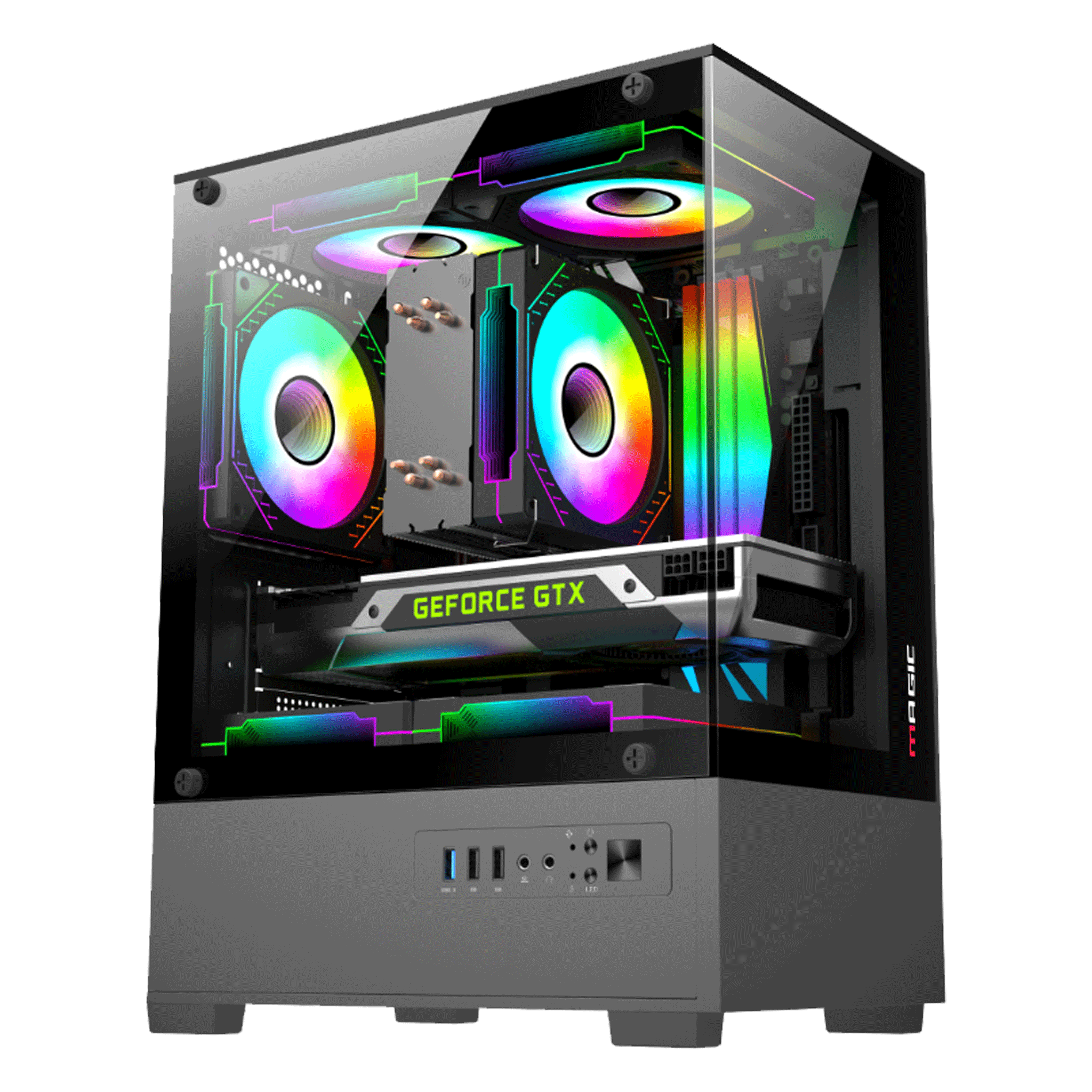 Thùng máy Magic MIX - Đen | Micro ATX, không kèm fan