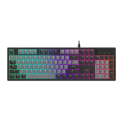 Bàn phím cơ Dare-U EK104 Gray - Black | 2 sides RGB strip, Multi-Led, PBT, Dream Switch