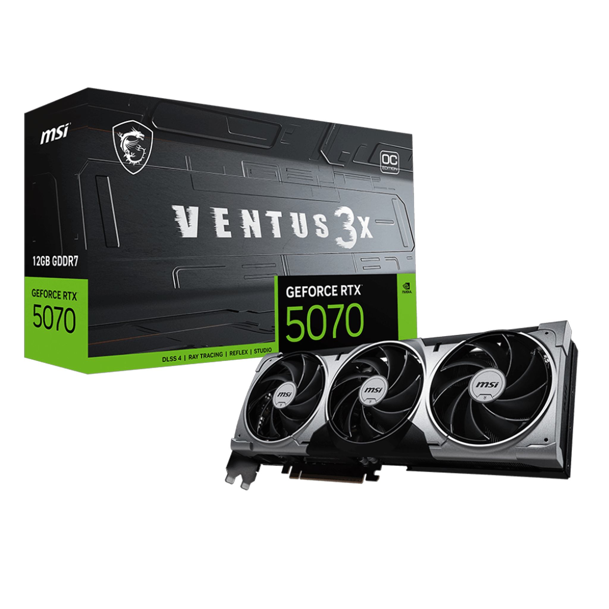 Card màn hình VGA MSI GeForce RTX™ 5070 12G VENTUS 3X OC