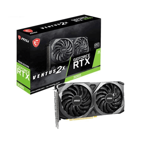 Card màn hình MSI RTX 3060 12GB GDDR6 Ventus 2X OC LHR