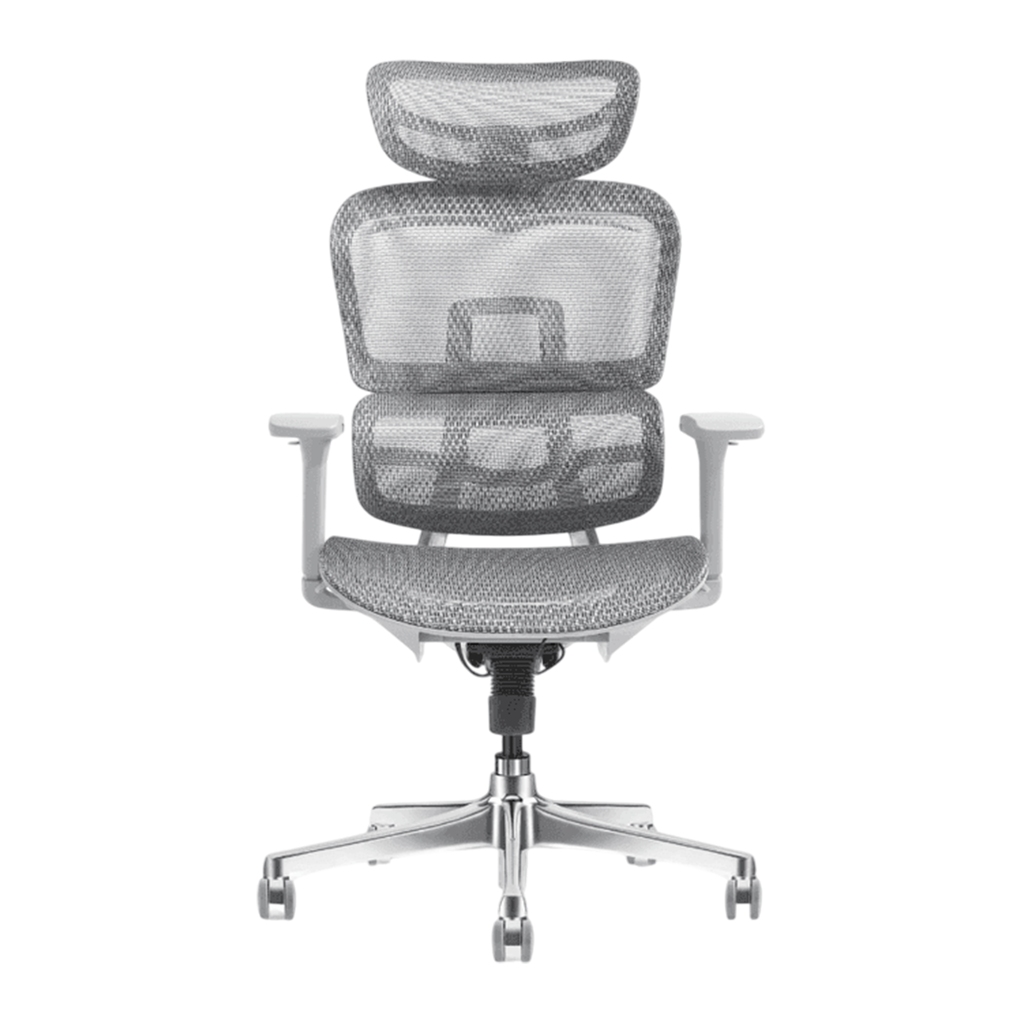 Ghế công thái học Manson Atum | Xám, lưng hợp kim nhôm, tựa đầu 6D