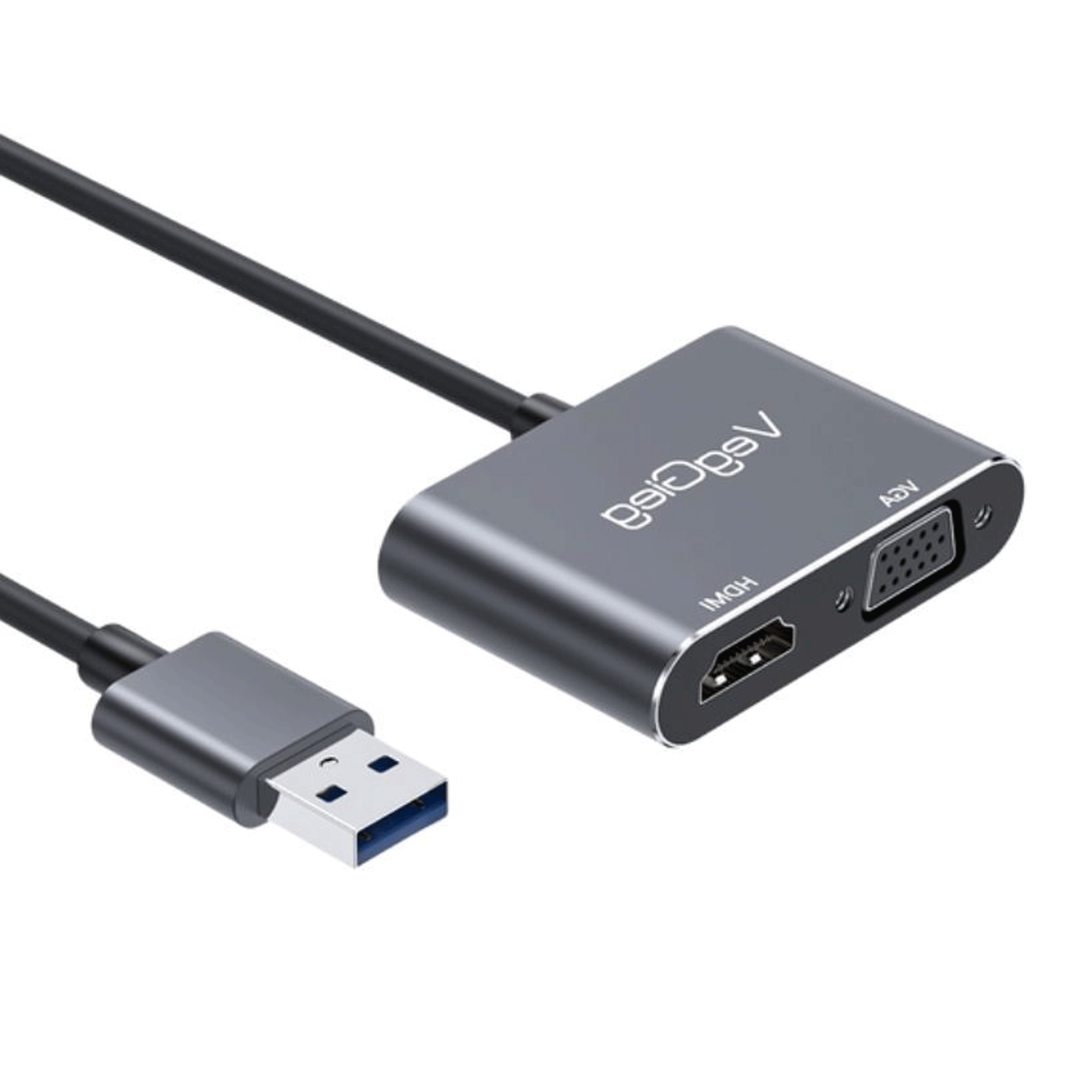 Hub chuyển đổi USB 3.0 Veggieg V-Z918 | USB to HDMI, VGA