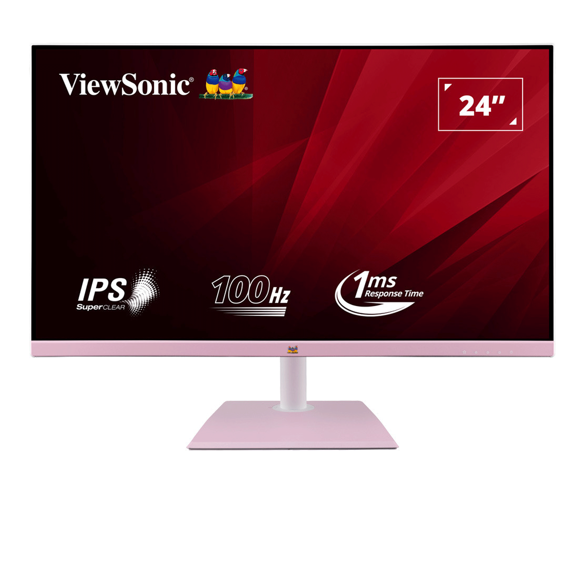 Màn hình văn phòng Viewsonic VA2436-H-PN | 24 inch, FHD, IPS, 100Hz, 1ms, hồng