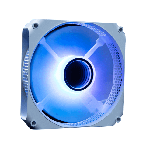 Fan case Leopard F6 Auto - Trắng | LED đổi màu, không cần hub