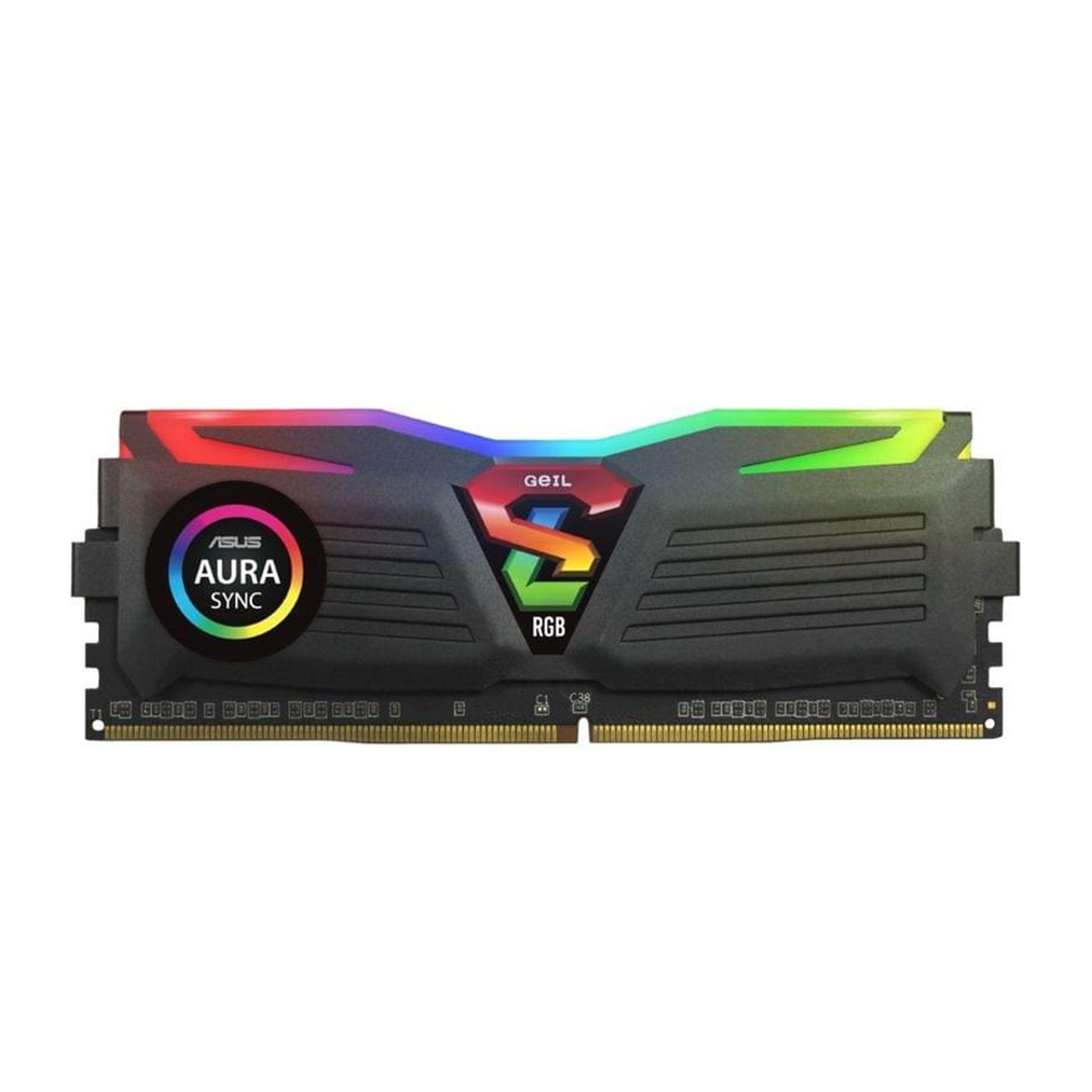 Ram Geil Super Luce RGB Black DDR4 16GB 3200MHz (GLS416GB3200C16BSC)