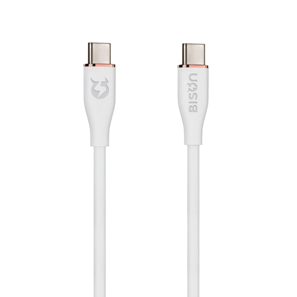  Cáp sạc nhanh Bison CB100 White | C to C, 60W, 1.2m 