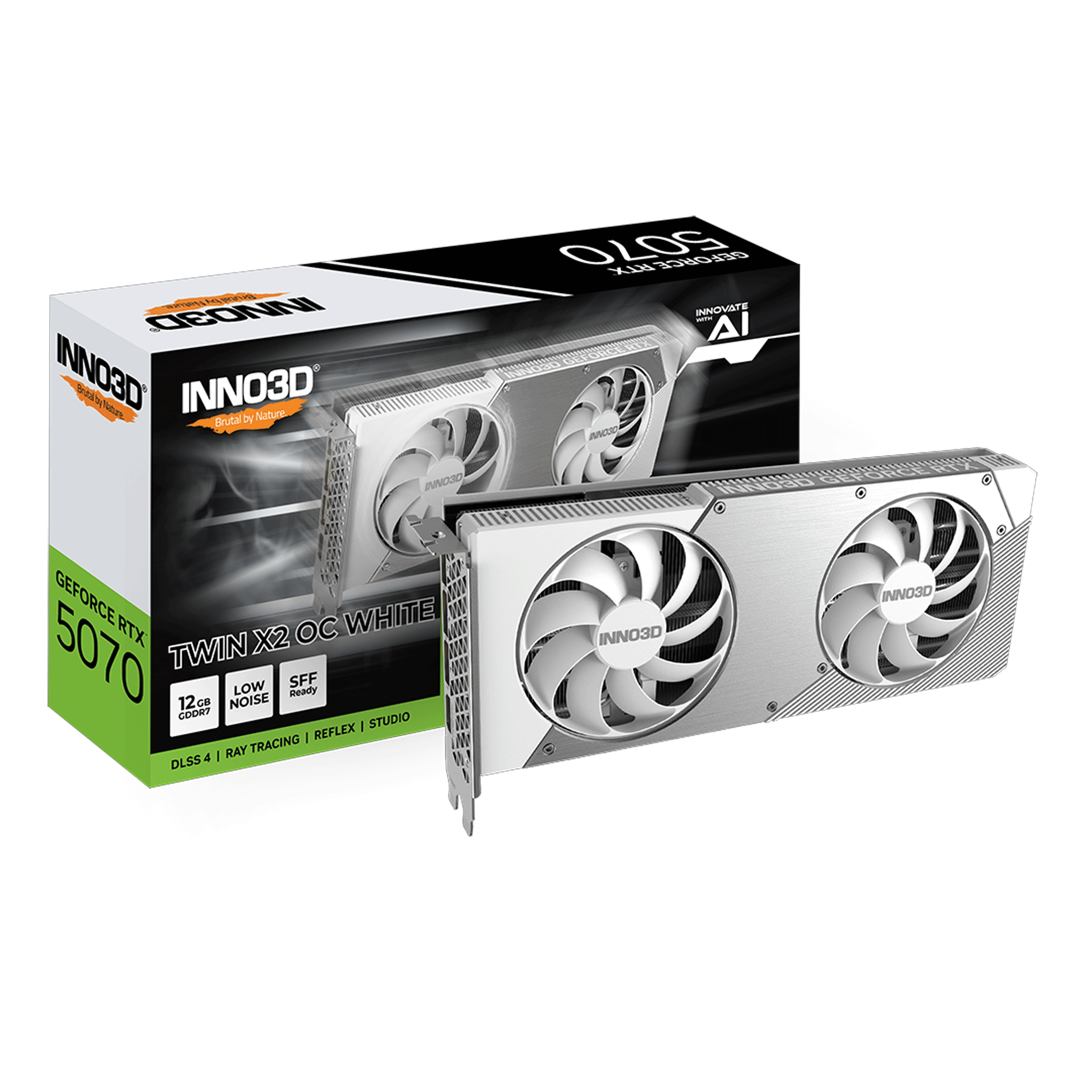 Card màn hình INNO3D RTX™ 5070 TWIN X2 OC WHITE