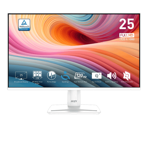 Màn hình MSI Pro MP251WE2 | 24.5 inch, FHD, IPS, 120Hz, 1ms, trắng