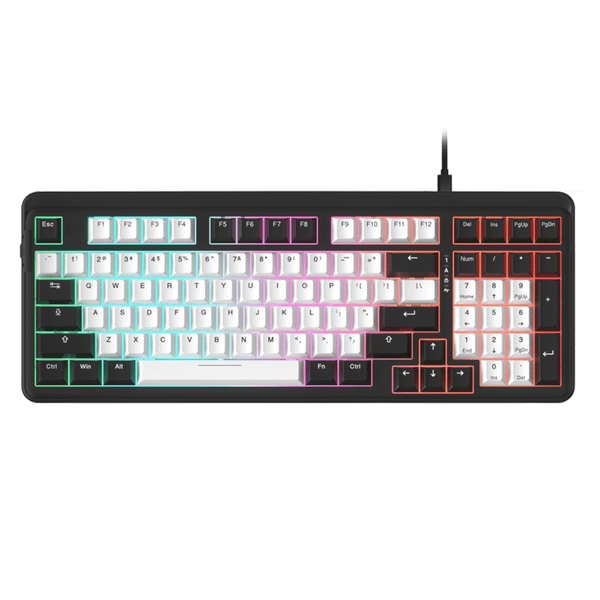  Bàn phím cơ gaming Dareu EK98 | Có dây, Fullsize, Linear Switch, RGB, White/Black 