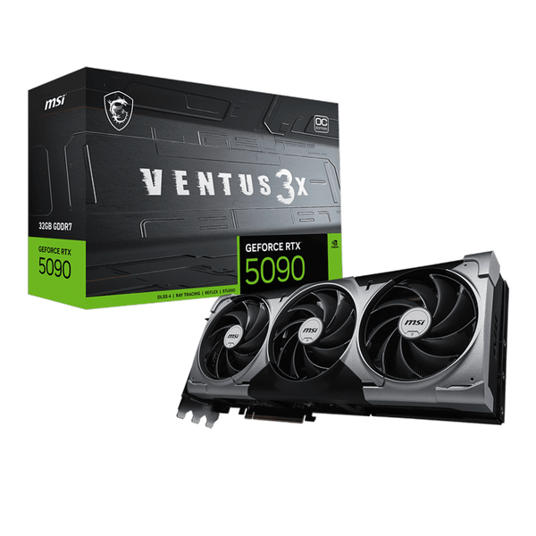  Card màn hình NVIDIA GeForce RTX 5090 MSI VENTUS 3X OC | 32GB GDDR7, 21760 CUDA, 1000W 