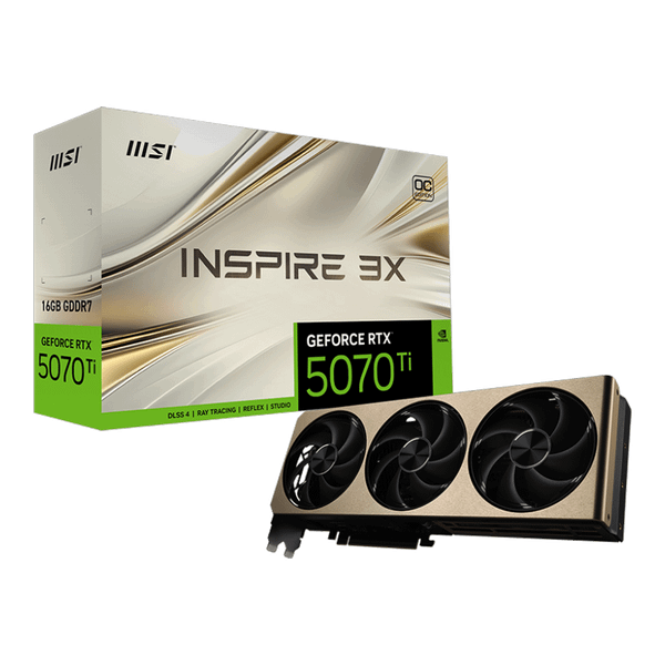  Card màn hình MSI RTX™ 5070 Ti 16G INSPIRE 3X OC PLUS 