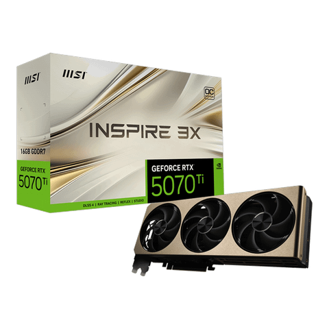 Card màn hình MSI RTX™ 5070 Ti 16G INSPIRE 3X OC PLUS