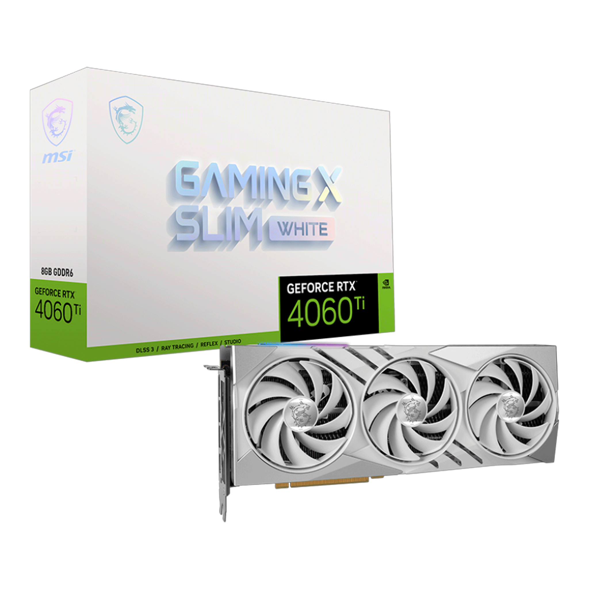 Card màn hình MSI RTX™ 4060 Ti GAMING X SLIM WHITE 8G