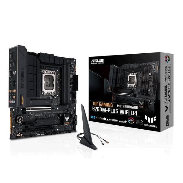 Mainboard ASUS TUF Gaming B760M-PLUS Wifi DDR4 | LGA 1700, mATX, 4 khe RAM 