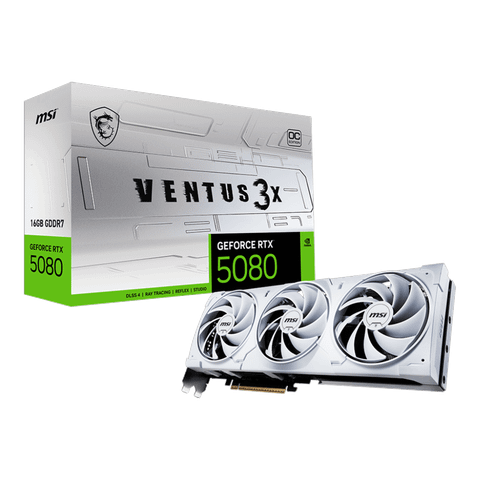 Card màn hình MSI RTX 5080 16G VENTUS 3X OC WHITE