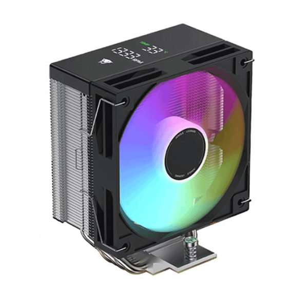  Tản nhiệt khí Leopard KF401 DGT Black | ARGB, Đen 